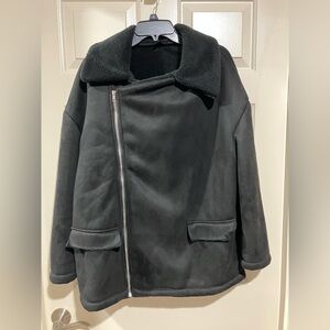 Shein adult size medium US size 6 Faux Fur lined Jacket